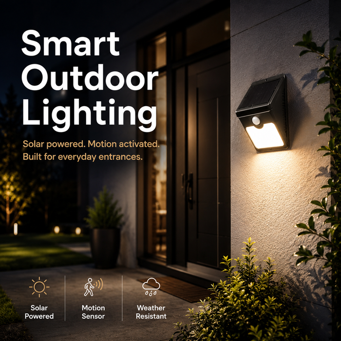 Solar 4 LED Sensor Light